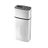 Intenso Powerbank PM5200 externes Ladegerät (für Smartphone/Tablet PC/MP3 Player/Digitalkamera (5200mAh) metal finish) silber, 7332531