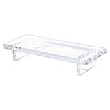 Tablett aus Acryl – Tablett für Badezimmer aus Acryl, Organizer, dekorativ, rutschfest, für Badewanne, Frisiertisch, Dekoration, Couchtisch, Tablett, Kaffee