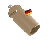 BAUHELD® Rolladen-Stopper 27mm [8 Stück] - Made in Germany Anschlagpuffer aus stabilem Kunststoff - Anschlagstopper für Rollladen mit Schrauben - Passend auf Rolladenpanzer Lamellen - Beige