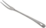 Fackelmann Fleischgabel 33 cm LARA, Küchenhelfer aus Edelstahl, Grillgabel mit praktischer Öse (Farbe: Silber), Menge: 1 Stück