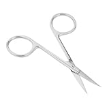 Nagelhautschere, tragbar, langlebig, gebogen, für Nagelpflege, Gesichtshaar, Augenbrauen, Stil 1