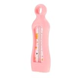 Gatuida Badethermometer für Neugeborene Präzise Wassertemperaturmessung Robustes Benutzerfreundliches Design für Sichere Essenzielles Neugeborenen badezubehör Rosa Schaumstoffoptik