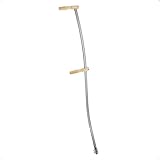 Rekord Sensenbaum (150 cm) inkl. Ring & Schlüssel, gebogen, pulverbeschichtetes Metall, Sensenstiel