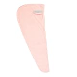 HONMEET Schnelltrocknendes Haartuch mit Hasenohren Mikrofaserleicht mit Knopfverschluss für Festen Sitz Kompakt und Reisetauglich Weiches Badetuch für Sanftes Haarwickeln