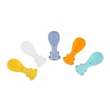 BESPORTBLE 5 Stück Teiliges Fütterungslöffel Weichem mit Pouch Attachment für Einfache Hygienische Fütterung Hitzebeständig Spülmaschinengeeignet für Babynahrung und Fruchtpüree