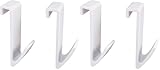 SOMATHERM FOR YOU - SPB - Satz von 2 Haken für Handtuchtrockner mit flachem Rohr, weiß (Packung mit 2)