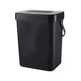 manhegari Lebensmittelabfalleimer Mülleimer Küche Unterschrank Küchenabfalleimer Einbaumülleimer Küche Kompostbehälter Für Die Arbeitsplatte, Mit Griff Und Abnehmbarem Deckel, Leicht Zu Reinigen