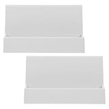 Alipis 2 Stück pack Visitenkartenhalter aus Robustem Material Kompakter Namenskartenorganizer für Schreibtisch Multifunktionaler Kartenständer für Büro und Ausstellungen