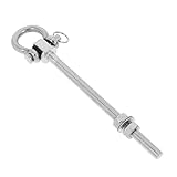 DIYEAH Edelstahl Schwerlast Schaukelhaken mit Kugellager Bogenform für Hängesessel Boxsack und Veranda Wetterfest Vielseitig Einsetzbar an Holzträgern Innen und Außen