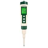 AMRTTWY Digitaler Wassertester, Tragbares PH-Messgerät, Sensor, Temperatur, Säure, Mit Hintergrundbeleuchtung Für Boden, Kosmetik, Lebensmittel, Käse, Fleisch, Obst, Teig