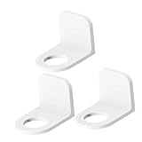 IWOWHERO 3 Stück Wandhalterung Seifenhalter ohne Bohren Selbstklebender Flaschenhalter für Duschgel Shampoo Spülmittel Passend Einfache Montage Weiß