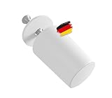BAUHELD® Rolladen-Stopper Geschlossen 27mm [8 Stück] - Made in Germany Anschlagpuffer aus Kunststoff - Anschlagstopper für Rollladen mit Schrauben - Passend auf Rolladenpanzer Lamellen - Weiß