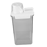 TOPPERFUN Aufbewahrungsbox für Müsli Reis Veranstalter Vorratsbehälter Müsli-Aufbewahrungshalter Bohnen Vorratsglas Eimer zur Aufbewahrung von Reis Mehlbehälter das Haustier Transparent