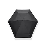 SENZ ° Mikro-Faltbare Storm Umbrella Pure Black, Pure Black, Medium, Pure Black, Medium, Minimalistisch