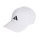 adidas Unisex Baseball Cap Cotton New Logo, White/Black, One Size