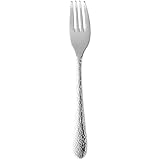 WMF Sitello Kuchengabel, Dessertgabel 15,8 cm, Cromargan Edelstahl poliert, Hammerschlag, ergonomisch, glänzend, spülmaschinengeeignet, silber