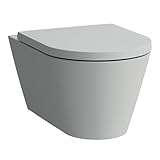 LAUFEN Kartell Wand-WC, Tiefspüler, mit Silent Flush spülrandlos, 545x370x355mm, H8213317590001, Farbe: Grau matt