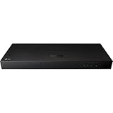 LG UBK90 UHD Streaming - 4K - 2D / 3D - Region Free Blu-Ray DVD-Player - PAL/NTSC - USB - 100-240V 50/60Hz für weltweite Nutzung & 1,8 m Multi-System 4K HDMI-Kabel