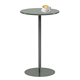 DUANHOZ Runder Bar- und Kneipentisch aus Metall, Kaffee- und Cocktailtisch, Wohnzimmer-/Esszimmertisch, Bistrotisch, Beistelltisch für den Außenbereich, hoher Tresentisch (40 x 4