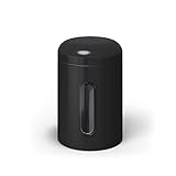 stardis Vorratsdosen 3er Set 1,9 L mit Deckel & Sichtfenster für Lebensmittel, stabiler Vorratsbehälter, Metalldosen für Kaffee, Tee, Cerealien, Kaffeedose, Anti-fingerprint-Beschichtung schwarz