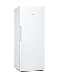 Siemens GS54NAWCV iQ500 Gefrierschrank, 176 x 70 cm, 327 L, noFrost nie wieder abtauen, bigBox Platz für großes Gefriergut, varioZone flexible Glas-und Schubladen, Weiß