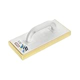 Connex Reibebrett Kunststoff 14 x 31 cm - weiß - mit Hydro-Schwammauflage - hohe Reiß- & Abriebfestigkeit-30mm stark, 4mm tief eingeschnitten/Schwammbrett/Filzbrett/Fliesenwaschbrett/ COX781341