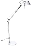 Artemide- Tolomeo Tavolo Tischlampe. Hochwertige Tischleuchte aus Aluminium mit Tischfuß ø23cm. Made in Italy, 78 x 64,5 x 23 cm