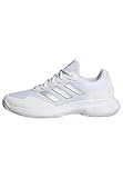 adidas Damen Gamecourt 2.0 Tennis Shoes Sneaker, ftwr white/Silver met./ftwr white, 40 2/3 EU