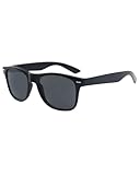 KIYOO Unisex Sonnenbrille Herren polarisiert | Sonnenbrille Damen mit Federscharnier als Sunglasses Men mit polarisierenden Brillengläsern und UV400 Schutz (Schwarz)