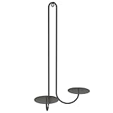 Wandkerzenhalter, Wandkerzenhalter aus Metall, Kerzenhalter mit 2 Armen, Wandkerzenhalter, moderner Kandelaber für die Dekoration von Wohnzimmer und Bauernhof