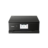 Canon PIXMA TS8750 Multifunktionsdrucker 3in1 (Tintenstrahl,Drucken, Kopieren, Scannen, A4, 10,8 cm Touch LCD, WLAN, Duplexdruck, 2 Papierzuführungen, 2 x 100 Blatt, 6 Separate Tinten) schwarz