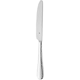 WMF Sitello Menümesser 23,8 cm, Tafelmesser, Monobloc-Messer, Cromargan Edelstahl poliert, Hammerschlag, ergonomisch, glänzend, spülmaschinengeeignet, silber