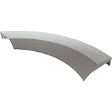 NaschLager Türgriff kompatibel mit Gorenje 333855 Waschmaschine Frontlader ABS Kunststoff weiß glänzend Ersatzteil Bullaugen-Tür 105x84x24 mm bogenförmig Griffschale