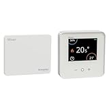 Schneider Electric CCT501801 Wiser Smart Home Hub Controller & CCTFR6400 Wiser Smart Home Raumthermostat zur Steuerung mit Display