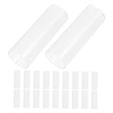 Mikikit 20 Stück Batteriehülle Batteriefach Für Taschenlampe Konverter Für 18650 Batterierohr Batteriehaltergehäuse Zylindrischer Batteriehalter Batterie-isolierhülse Plastik Transparent