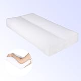 FOXUTEL Kniekissen für Seitenschläfer, 10,2 cm Beinkissen für Seitenschläfer, Kniekissen für zwischen den Knien beim Schlafen, 100 % Baumwolle zwischen den Beinen für Seitenschläfer (10,2 cm)