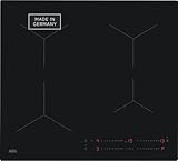 AEG Induktionskochfeld Autark 60 cm, Made in Germany, 4 Flex-Kochzonen mit Kratzresistenter SaphirMattSE-Oberfläche, Powerfunktion für schnelleres Kochen, Timer, Touch-Bedienung, Rahmenlos, TO64IA0AIT