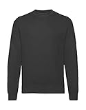 Fruit of the Loom Herren 62-202-0 Sweatshirt, Schwarz, L