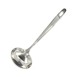 Fackelmann Schöpfkelle aus Edelstahl – Küchenhelfer Edelstahl – Silber, 28 cm