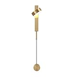 Pendelleuchte Gold Warmlicht Spray Farbe Matte Einstellbare LED Energiesparende Aufhängungssystem Geeignet für Flur Studie Bar Theke Schlafzimmer Einbauleuchte