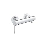 GROHE Essence, Duscharmatur Aufputz (Mischbatterie für die Dusche, eigensicher gegen Rückfließen, Brausearmatur mit Metallhebel, langlebige Oberfläche), chrom, 33636001