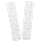 HOMSFOU 2 Stück Silikon Lesezeichen Form für Harz Diy Bastelbedarf Flexible und Langlebige Silikonformen für Kreative Buchmarken Epoxidharz für Anfänger