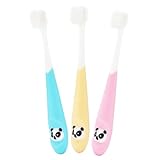 Gatuida 3 Stück Teiliges Kinderzahnbürsten Weichen Borsten Kleine Köpfe Rutschfester Griff Geeignet für Jahre Jungen und Mädchen Langlebig aus Hochwertigem Abs material