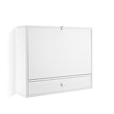InnovaGoods Klappschreibtisch für die Wand Wadesk, Bunt, Weiß