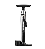 Fahrradpumpe VOGORA mit Digitales Präzisions-Manometer, 160 PSI Luftpumpe Fahrrad mit Presta & Schrader Ventilen, Fußpumpe für Reifen, Bälle & Luftartikel