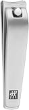ZWILLING Nagelknipser (Für Fingernägel und Fußnägel, starke Hebelwirkung, leicht gebogene Schneide, hypoallergen), Premium, Silber, 60 mm