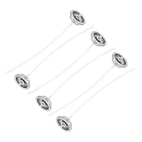 SHINEOFI 6 Stück Sprühfarbendüsen Sprührohr Sprühdose Sprühfarbendosen Sprühspitze Farbe Graffitikappen Sprühsprinklerdüse Sprühfarbendose Auslöser Graffitizubehör Sprühkappe Silber Abs