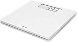 Soehnle Style Sense Safe 100 Personen Digitalwaage mit extragroßer LCD-Anzeige, Waage mit rutschhemmenden Standfüßen, flache Personenwaage, Weiß