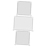 HAPINARY 3Stücke Desktop Trennwand aus Kunststoff Transparente Schutzscheibe für Hustenschutz Universelle Trennwand für Schreibtisch Sichtschutz für Restaurant und Büro Spuckschutz Panel