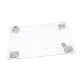 AKOOSY Quadratischer Blumentopf Untersetzer mit Robuster Acryl Pflanzenhalter Verschiebbarer Pflanzkübel Einsatz Tragfähiges Rollbrett für Garten und Innenbereich Kratzfest und Langlebig